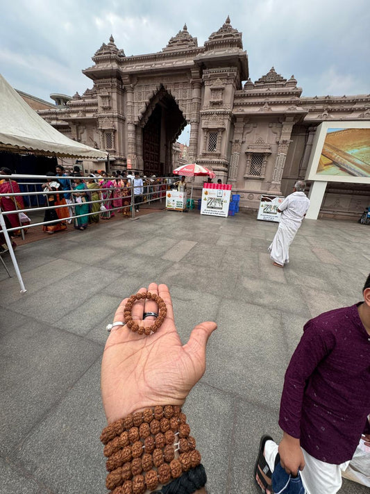 5 Mukhi Nepali Rudraksh Band (Certified) – 22 Beads