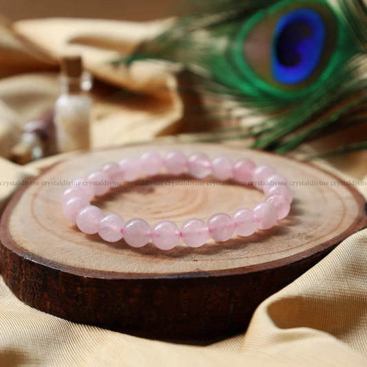 Rose Quartz Bracelet – Love, Healing & Inner Peace 🌸