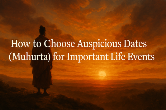 How to Choose Auspicious Dates (Muhurta) for Important Life Events