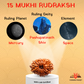 15 Mukhi Nepali Rudraksha – Divine Love, Healing & Heart Awakening 💖🕉️