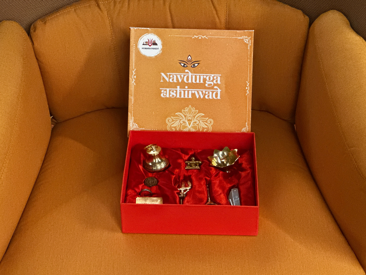 Navdurga Ashirwad Box (Pure Brass) – Receive the Divine Blessings of Navdurga at Home
