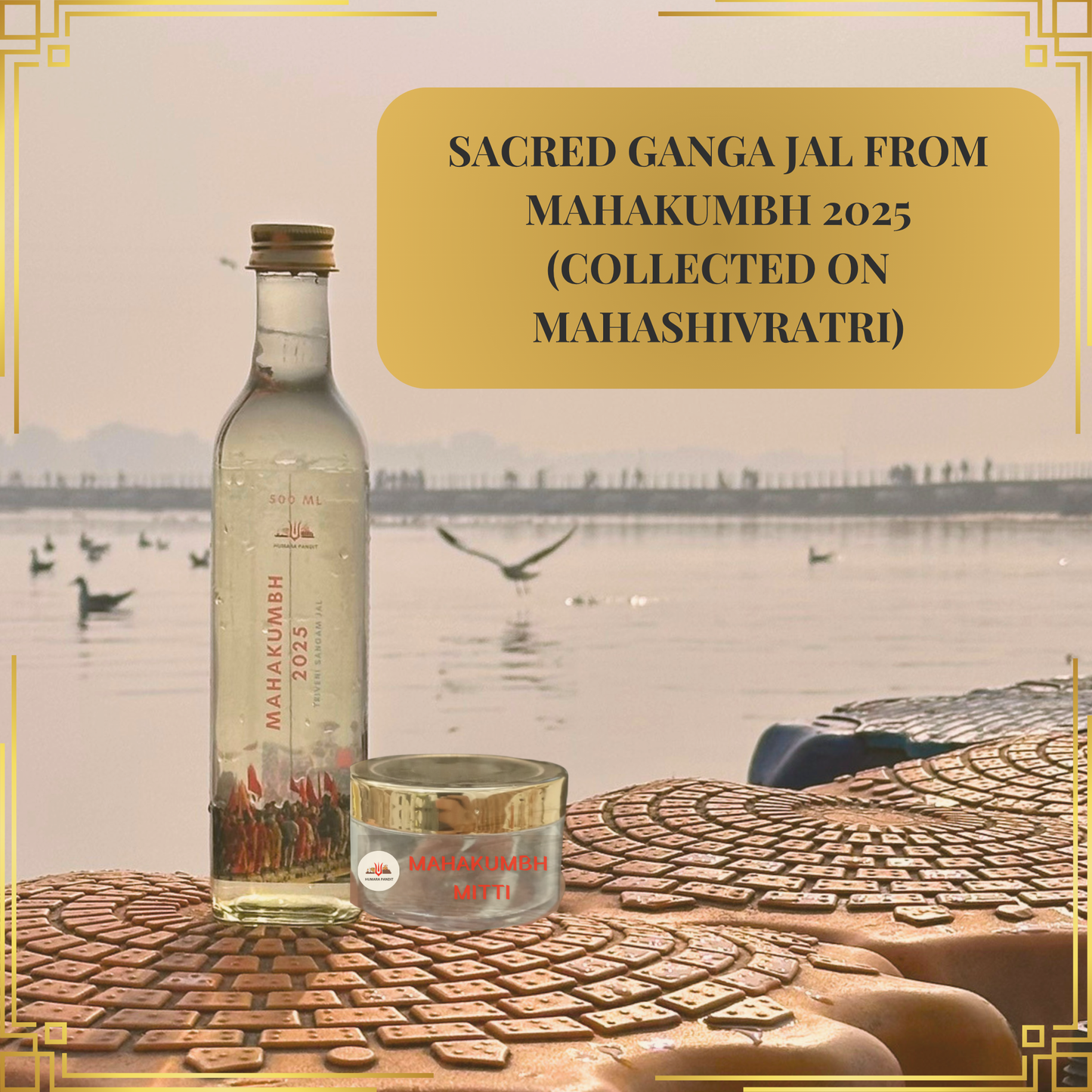 Sacred Ganga Jal from MahaKumbh 2025