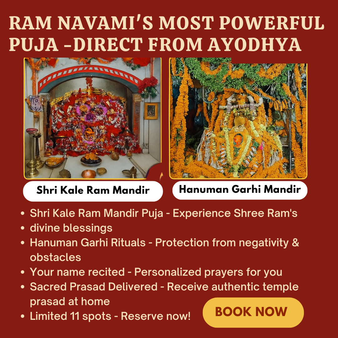 🛕 Ram Navami Special: Divine Puja from Ayodhya’s Shri Kale Ram Mandir & Hanuman Garhi